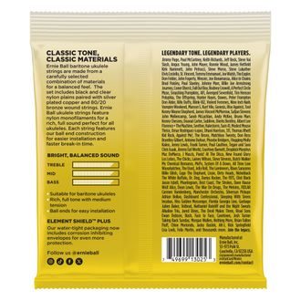 2328 Ernie Ball Baritone Nylon Ball End Ukulele Strings - struny pro barytonové ukulele - .028 - .036w - 1ks