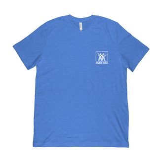 4824 Ernie Ball Music Man Vintage Logo Blue T-Shirt 2XL triko
