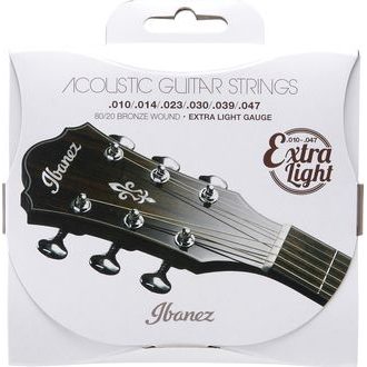 IBANEZ - IACS61C - 80/20 Bronze Coated - .010" - .047 - Light - " potažené " struny na akustickou kytaru - 1ks