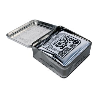 3818 Ernie Ball John Mayer Silver Slinky Nickel Wound Electric Guitar Strings 3 Pack Tin 10.5 - 47 + luxusní limitovaná kovová krabička - struny na elektrickou kytaru - 3ks