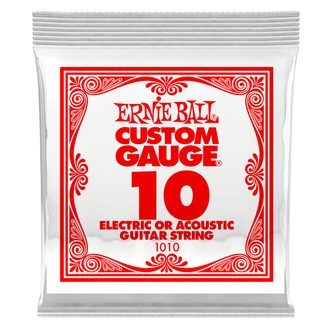 1010 Ernie Ball .010 Electric Plain Single String - jednotlivá struna - 1ks