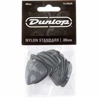 DUNLOP Nylon Standard - tmavě šedá -  0.88mm - kytarová trsátka - 12ks