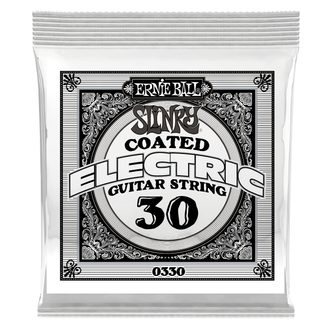 0330 Ernie Ball .030 COATED WOUND NICKEL - " potažená " jednotlivá struna na elektrickou kytaru - 1ks