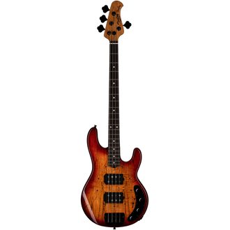 Sterling by MusicMan Bass StingRay - RAY34HH - Spalted Maple Blood Orange Burst - basová kytara - 1ks