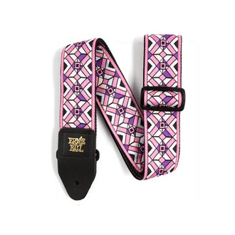 4658 Ernie Ball Kaleidoscope Pink Jacquard Strap - kytarový pás