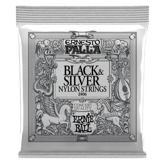 2406 Ernie Ball Ernesto Palla Nylon Classical Black & Silver - Medium Tension - struny na klasickou kytaru - 1ks