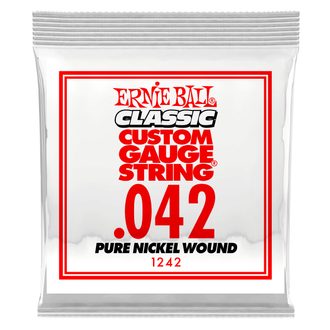 1242 Ernie Ball .042 Classic Pure Nickel Wound Electric Guitar Strings Single - jednotlivá struna -1ks