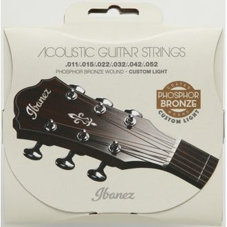 IBANEZ - IACSP62C - Phosphor Bronze Coated - .011" - .052 - Custom Light - " potažené " struny na akustickou kytaru - 1ks