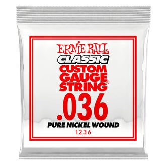 1236 Ernie Ball .036 Classic Pure Nickel Wound Electric Guitar Strings Single - jednotlivá struna -1ks