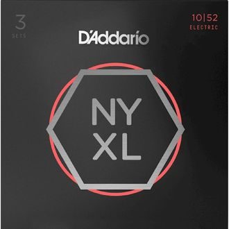 D’Addario NYXL1052 - 3-Pack - .010 - .052  - struny na elektrickou kytaru - 3ks