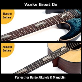 MusicNomad MN813 Fret Leveler - Diamond U-File - 3 Pack (1.25”, 2”, 3”) - nástroj pro vyrovnání pražců na kytaře - 3ks