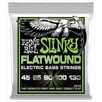 2816 Ernie Ball Regular Slinky Flatwound Cobalt 45/130 5-struny