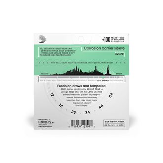 D'Addario EZ920 - 85/15 Bronze - Medium Light - 12 - 54 - struny na akustickou kytaru - 1ks