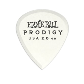 9203 Ernie Ball Prodigy White Mini 2.0mm Picks - kytarové trsátko - 1ks