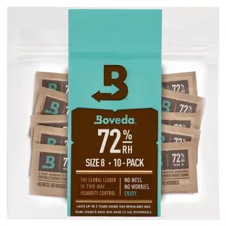 Boveda zvlhčovač MB72-08-10P dvoucestná Humidity Control na plátky -  balení 10ks po 8g pro udržení 72% vlhkosti - 10ks