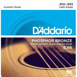 D´Addario EJ16 Phosphor Bronze Acoustic Light .012-.053 - struny na akustickou kytaru