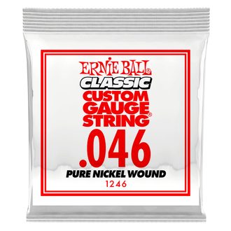 1246 Ernie Ball .046 Classic Pure Nickel Wound Electric Guitar Strings Single - jednotlivá struna -1ks