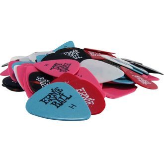 9128 Ernie Ball série SIDEMAN Heavy 0.94mm Assorted Color Celluloid Picks - různé barvy, silné , celluloidové - 144ks