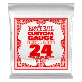 11024 .Ernie Ball .024 Extra Long Nickel Wound Electric Guitar Strings Single - jednotlivá struna - 1ks