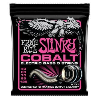 2737 Ernie Ball Super Slinky Cobalt 5-String Electric Bass Strings 40-125 - struny na basovou kytaru - 1ks