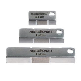 MusicNomad MN813 Fret Leveler - Diamond U-File - 3 Pack (1.25”, 2”, 3”) - nástroj pro vyrovnání pražců na kytaře - 3ks