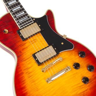 Heritage USA Custom Shop Core Collection - H-157 - Maple Top - Dark Cherry Sunburst - elektrická kytara - 1ks