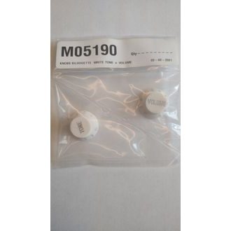 MusicMan Tone + Volume Knob White