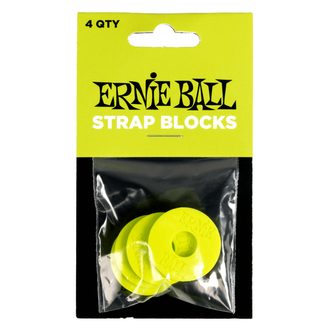 5622 Ernie Ball Strap Blocks 4-Pack - Green - gumové podložky na pás - 4ks