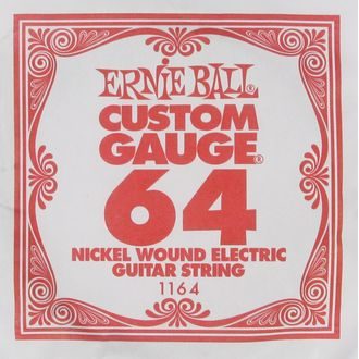 1164 Ernie Ball .064 Nickel Wound Electric Guitar Strings Single - jednotlivá struna - 1ks