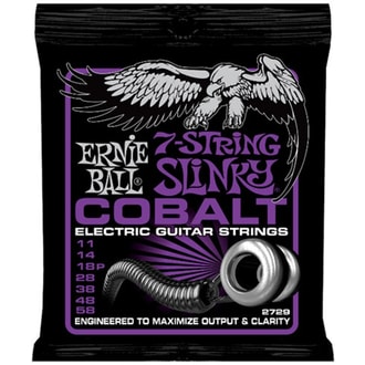 2729 Ernie Ball Cobalt 7 String Slinky .011-.058 struny na elektrickou kytaru