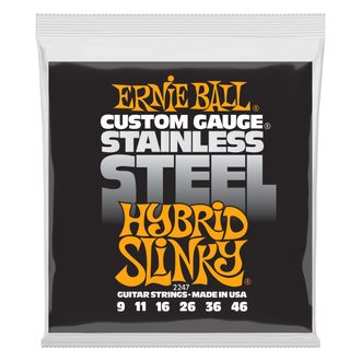 2247 Ernie Ball Stainless Steel Hybrid Slinky .009 - .046 struny na elektrickou kytaru