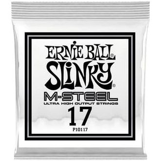10117 Ernie Ball .017 - M-Steel Plain Electric Guitar Strings 6 Pack - jednotlivé struny na elektrickou kytaru - 6ks