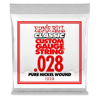 1228 Ernie Ball .028 Classic Pure Nickel Wound Electric Guitar Strings Single - jednotlivá struna - 1ks