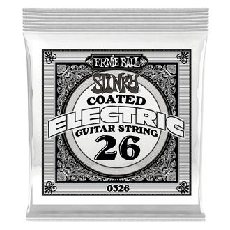 0326 Ernie Ball .026 COATED WOUND NICKEL - " potažená " jednotlivá struna na elektrickou kytaru - 1ks