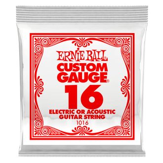 1016 Ernie Ball .016 Electric Plain Single String - jednotlivá struna - 1ks
