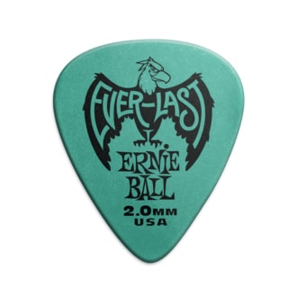 9196 Ernie Ball Everlast Picks Teal 2.0mm -kytarová trsátka 1ks