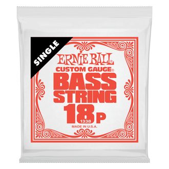 1338 Ernie Ball .018 Stainless Steel Electric Bass Strings Single - jednotlivá basová struna -1ks