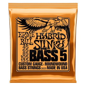 2825 Ernie Ball Hybrid Slinky Nickel Wound 5-String Electric Bass Strings 45-135 Gauge - struny pro baskytaru - 1ks