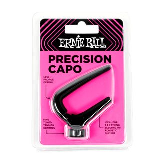 9631 Ernie Ball Precision Capo - černý - kapodastr na akustické a elektrické kytary - 1ks