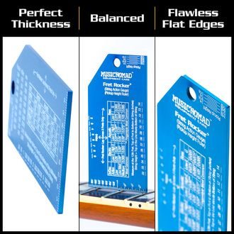 MN822 MusicNomad Precision Fret Rocker+ (String Action Gauge and Pickup Height Ruler)  - 1ks