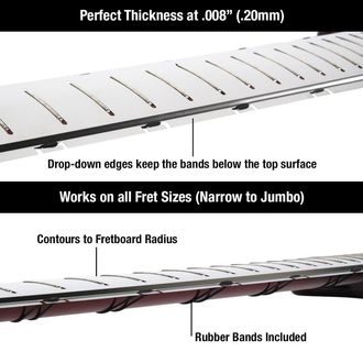 MusicNomad MN802 Fret Shield™ Fretboard Protector Guard pro P-25" / 63.5mm / Guitar Fret Scale - 1ks