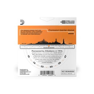 D'Addario EJ15-3D - Phosphor Bronze 3 Packs - .010 - .047 - struny na akustickou kytaru - 3ks