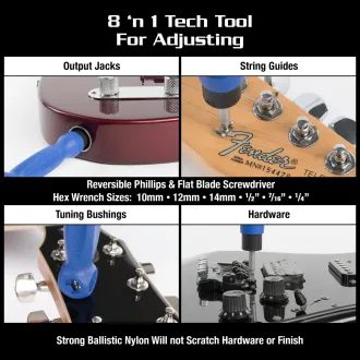 MusicNomad MN299 Guitar Care Kit / 8 pc / - set na údržbu a servis nástrojů - 8ks