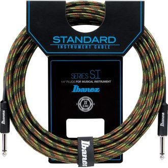 Ibanez SI10- CGR Series (Standard) Guitar Instrument Cable - Camouflage Green - 3.05 m - nástrojový " opletený " kabel - 1ks