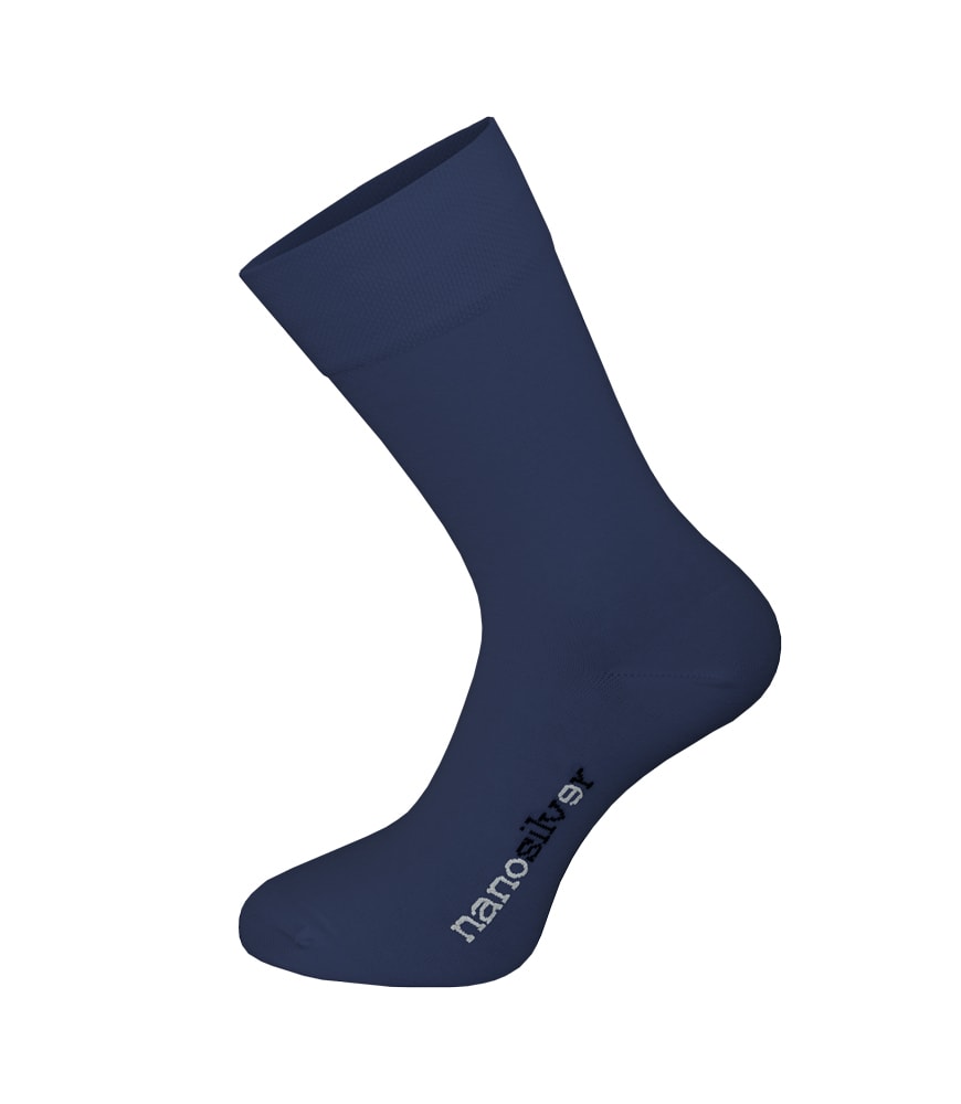 nanosilver Společenské ponožky se stříbrem nanosilver - S 35/38 - modré
