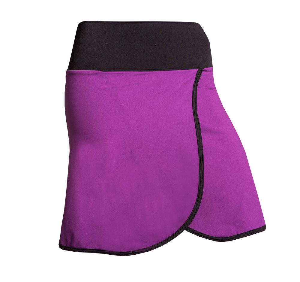 nanosilver Dámská sportovní sukně SilverCool - M - fialovo/černá