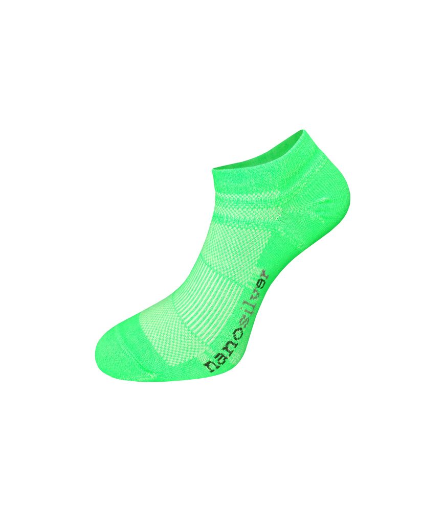 nanosilver Kotníkové tenké ponožky nanosilver - S 36/38 - zelené