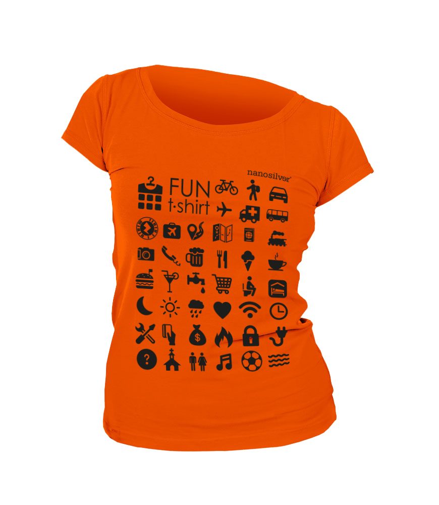 Levně Dámské triko TRAVEL Classic - S - oranžová