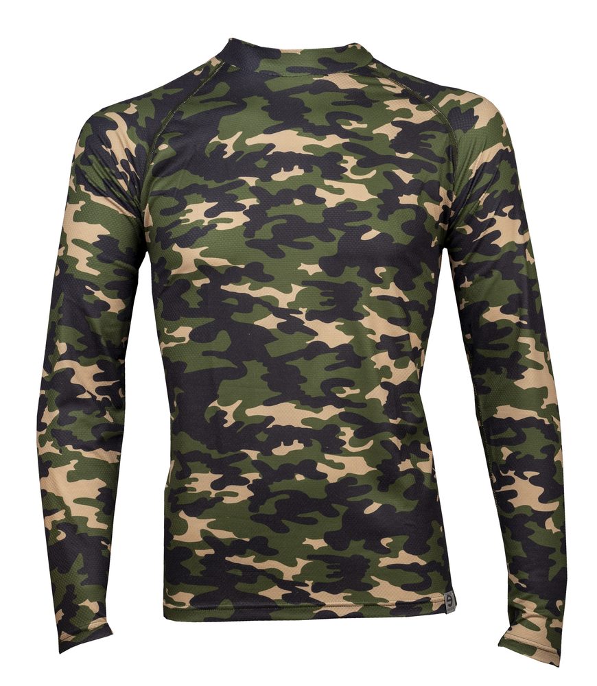 Levně Pánské termo triko CAMO /maskáč - XXL - maskáč zelený