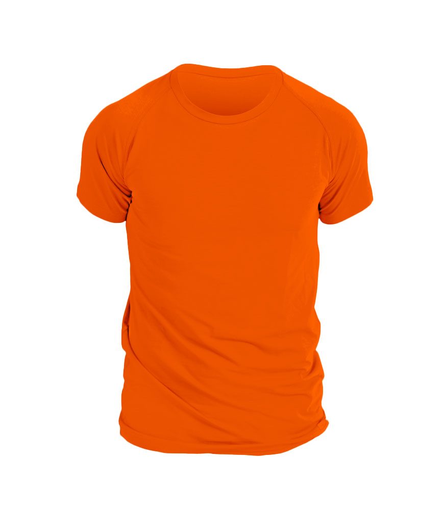 Levně Pánské triko krátký rukáv - M - oranžová